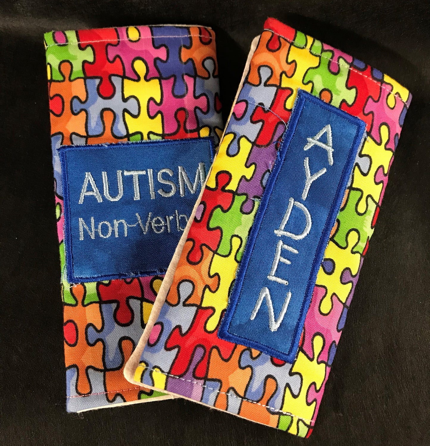 Personalized Seatbelt Covers for Autistic Kids