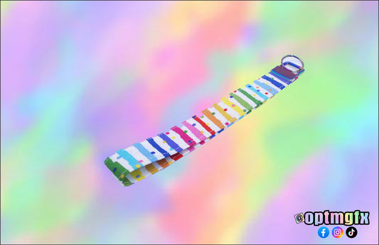 Rainbow Key Fob Keychain